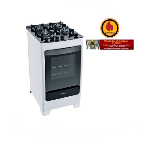 Cocina a Gas 4H James C700 V BLANCO