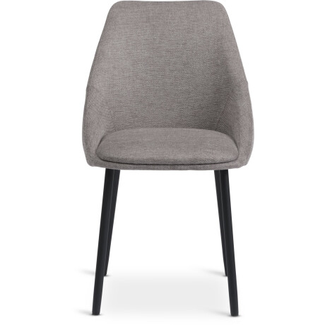 Silla De Comedor Vellev Tela Arena/Negro