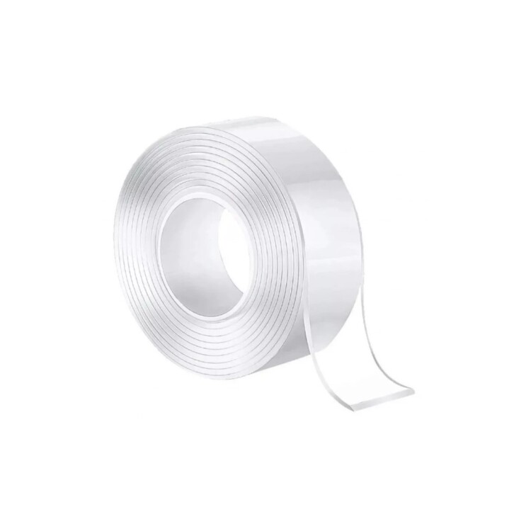 CINTA DOBLE FAZ TRANSPARENTE 30MM X 5M Sin color