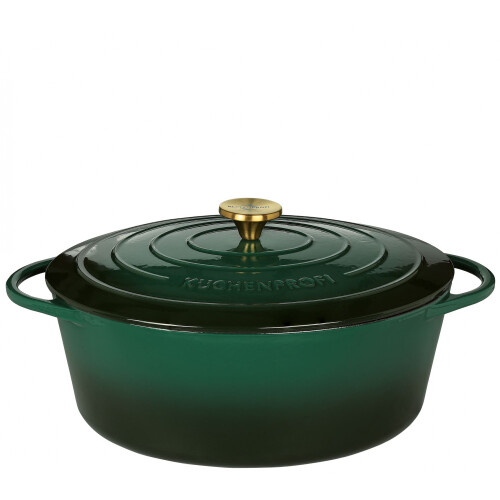 OLLA OVAL HIERRO 33CM VERDE OSCURO OLLA OVAL HIERRO 33CM VERDE OSCURO