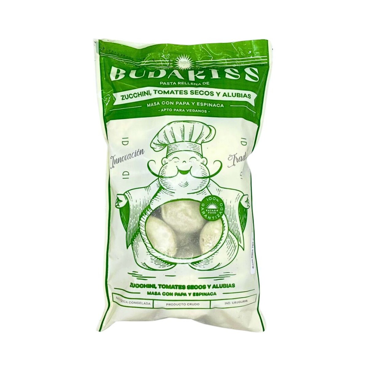 Pasta rellena Zuchinni Budakiss - 750 gr 