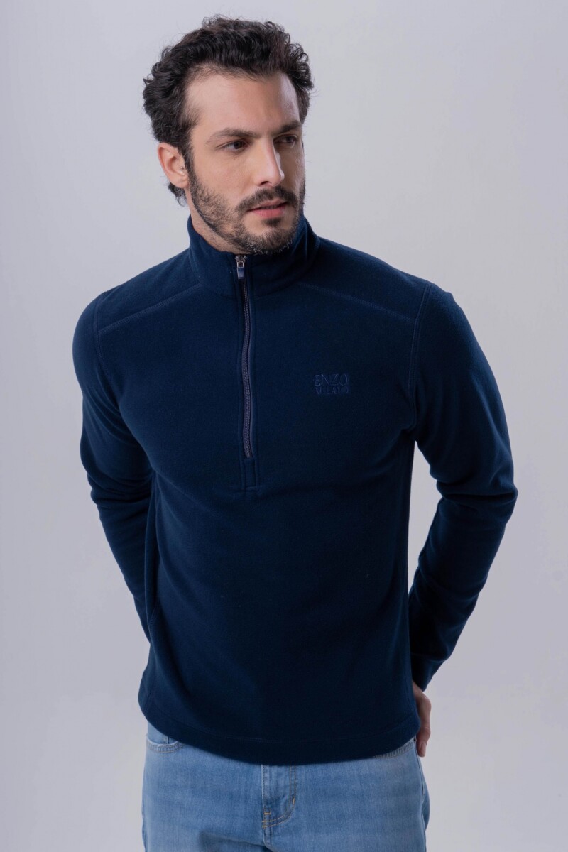 SUETER AZUL MARINO FLEECE 