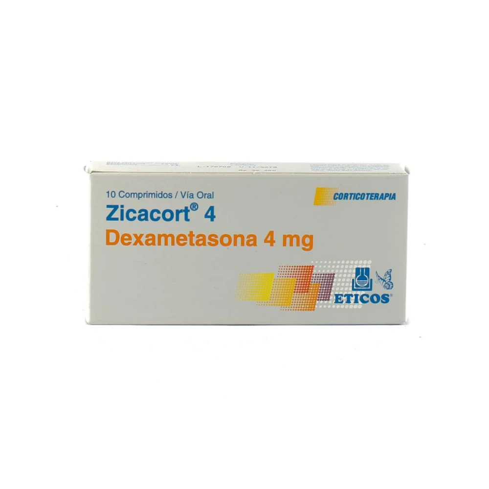 ZICACORT 4 MG. CJ X 10 COMPRIMIDOS