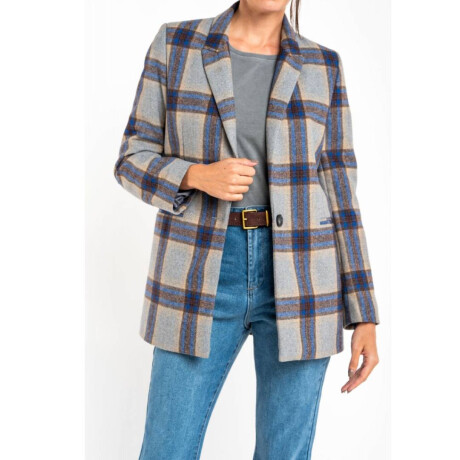 Blazer Cuadros Lana Multi