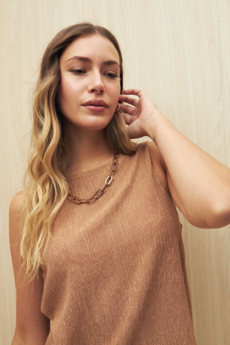 TOP RUONA Beige Oscuro