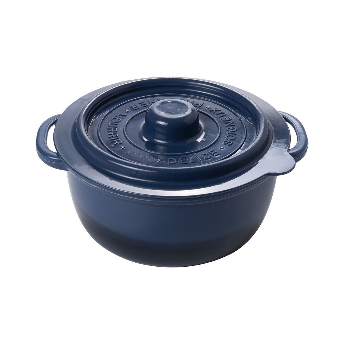 Pote Supremo Microondas Redondo 440 ml - AZUL 