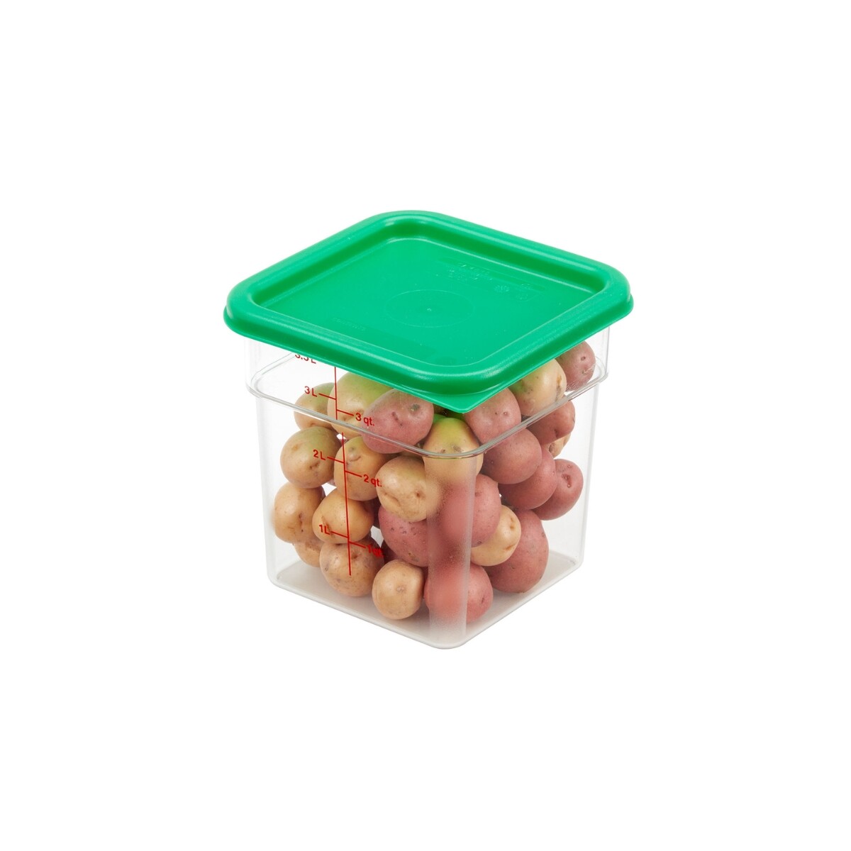 Recipiente Cuadrado Policarbonato 3.8 Litros 