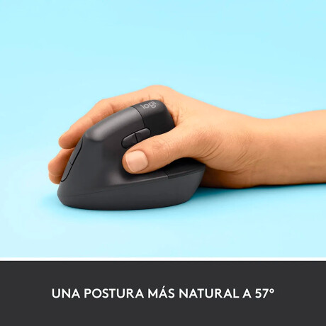 Mouse Logitech Lift Vertical Inalámbrico/Bluetooth Negro