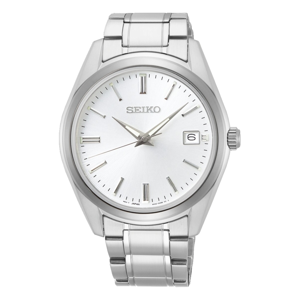 Reloj Seiko SUR307P1 para hombre con correa de acero - Plateado 