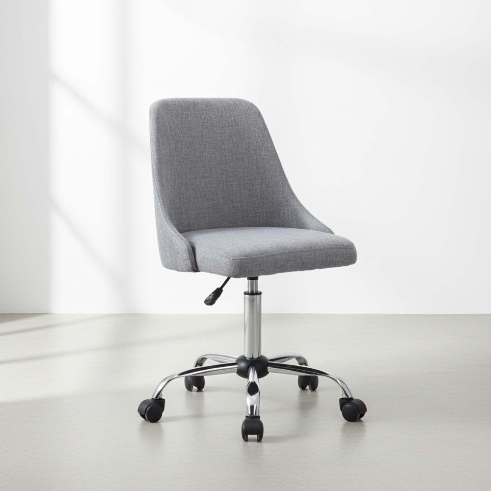 ASIENTO DE OFICINA TELA GRIS D713F