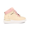 Molekinha Bota Casual Acordonada Crema-rosado
