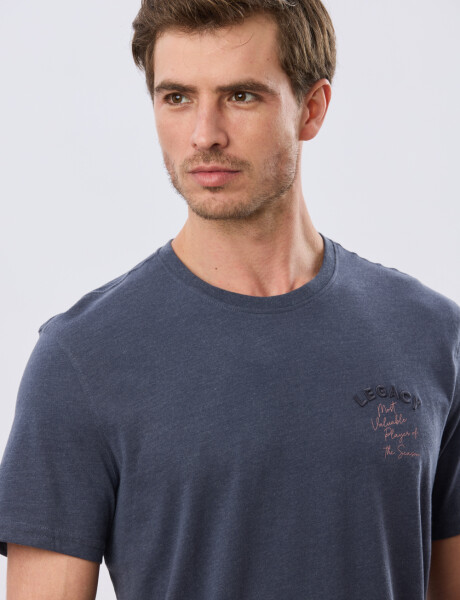 REMERA ESTAMPADA DE ALGODÓN Denim