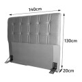 RESPALDO ZEUS 2 PLAZAS PARA SOMMIER 1,40 MT - NEGRO RESPALDO ZEUS 2 PLAZAS PARA SOMMIER 1,40 MT - NEGRO