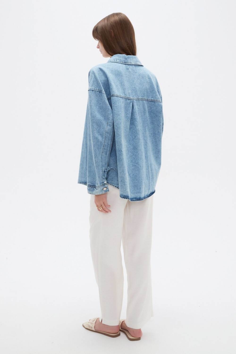 Campera Hira Azul Grisaceo
