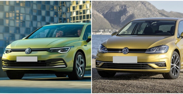 Volkswagen Golf 7ma generación vs 8va generación
