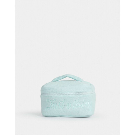 Portacosméticos Just Vibing Azul Celeste