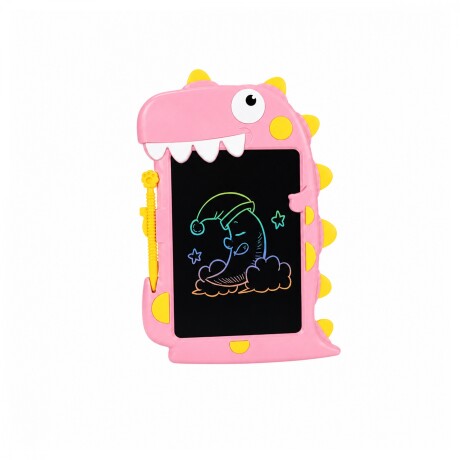 Tablet de 23cm con pantalla LCD para dibujar Dinosaurio Rosado