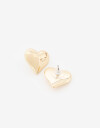 Aros Pasantes Metal Aros Pasantes Corazón - Dorado