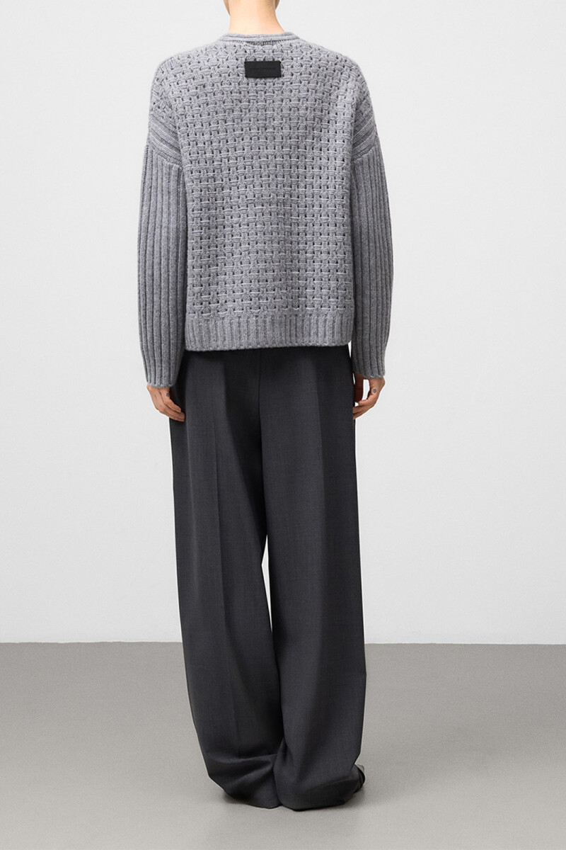 CHAQUETA Gris Melange
