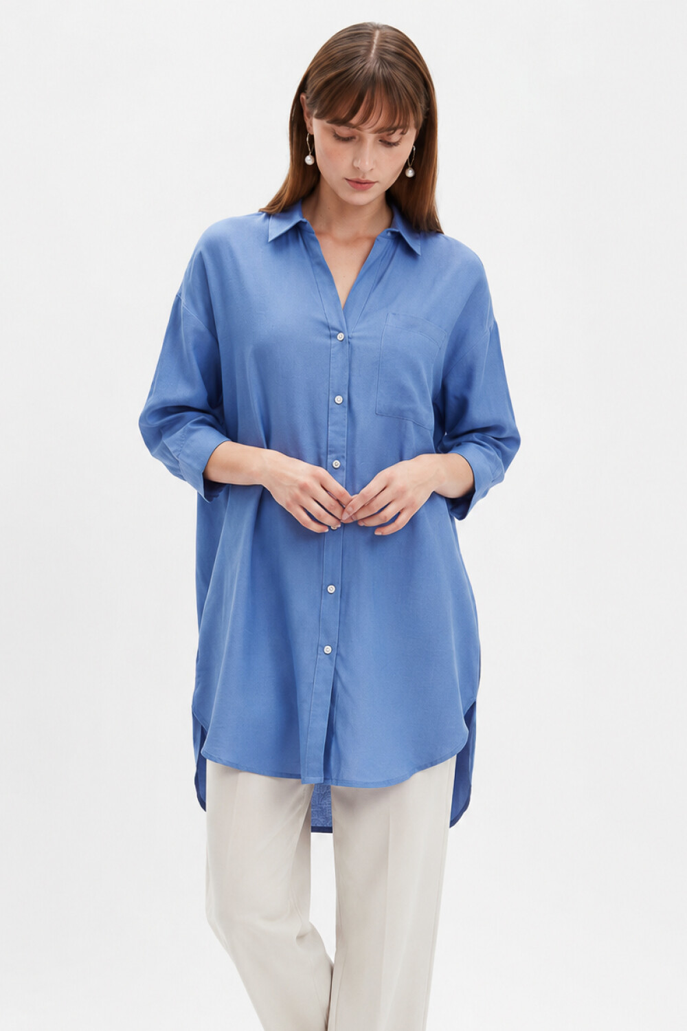 Camisa Ryan Azul Oscuro