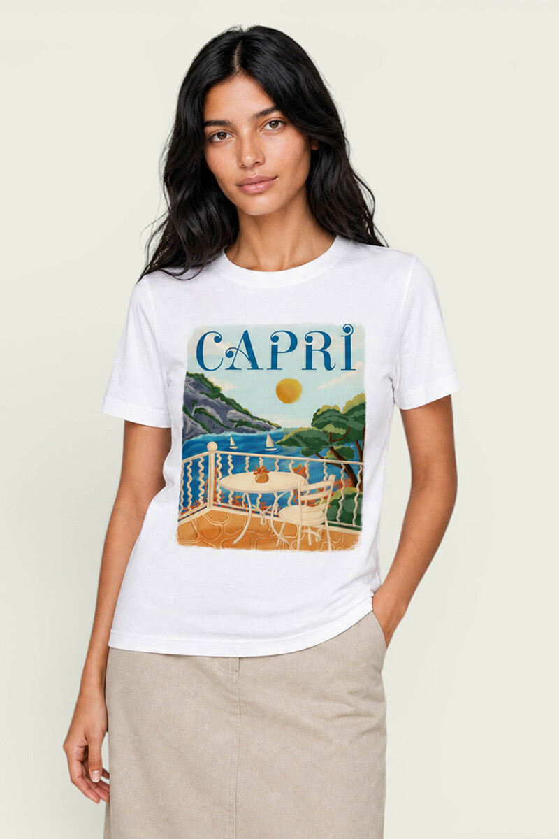Remera Hering con estampas 
