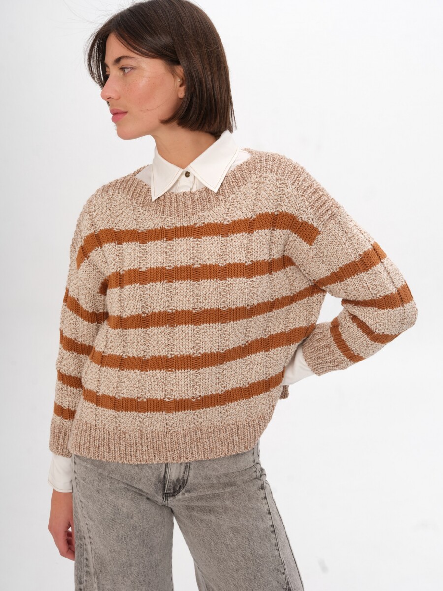 Sweater Serena - Crudo/Camel 