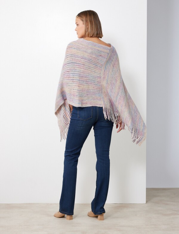 Poncho Brillo LAVANDA/MULTI