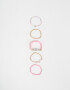 Pulseras Elásticas Sets Con mostacillas Set De Pulseras Con Lettering - Dorado