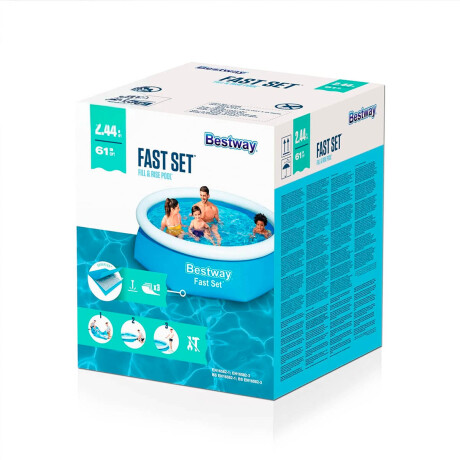 Piscina Bestway Gomón 1880 Lts Inflable 244x61 Cm Piscina Bestway Gomón 1880 Lts Inflable 244x61 Cm