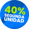40% OFF 2da u. 18/08 - cocardas