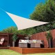 Lona vela triangular en malla sombra 3,6 mts ARENA