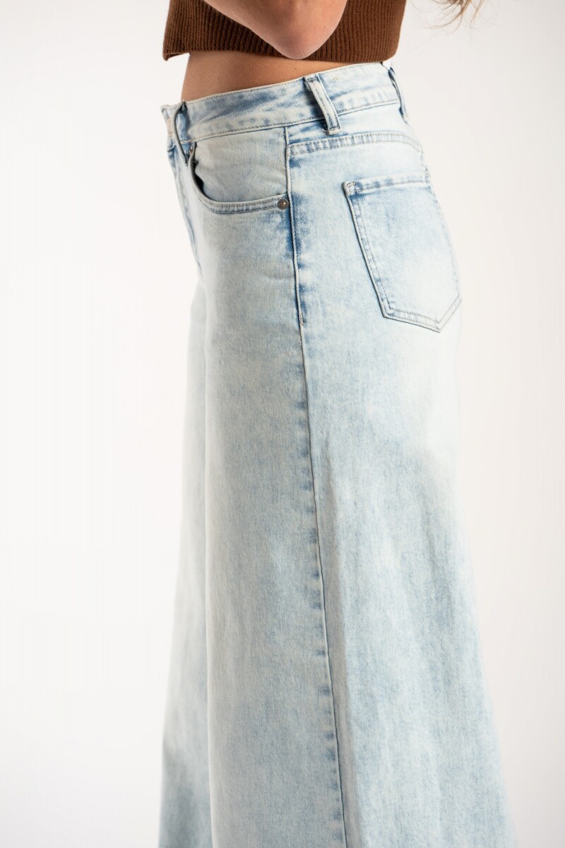 Jean Wide Leg Lavado Denim