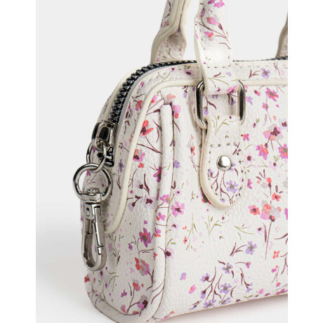 Monedero Cuerina Formato Cartera Estampado Flores