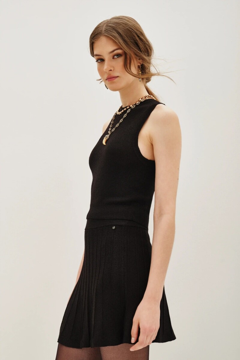 Top Halter Lux Negro