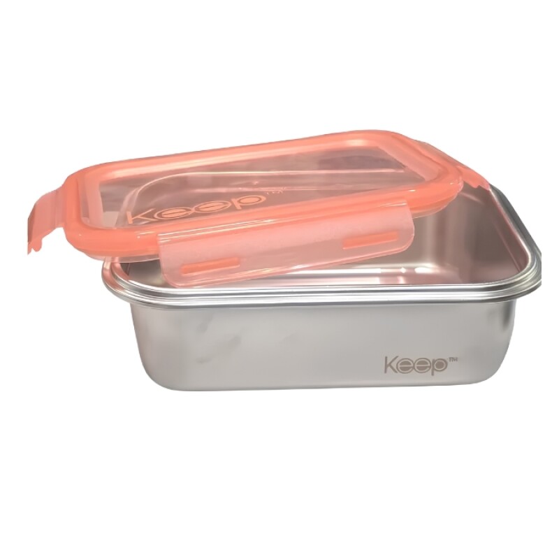 Vianda Metálico Para Microondas 1300 Ml Coral