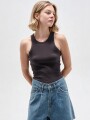 Musculosa Ethereum Gris Oscuro