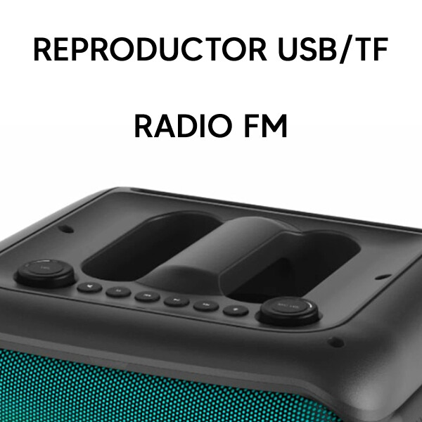Parlante Portátil Xion Sdbox Con Micrófono Inalámbricos PARLANTE XION SDBOX BLUETOOTH BATERIA