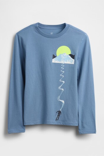 Remera Gráfico Niño Classic Jasper Blue