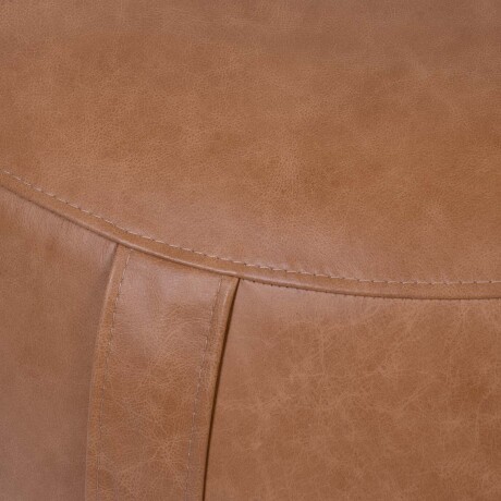 PUFF CUERO MARRON OLTEN CAMEL