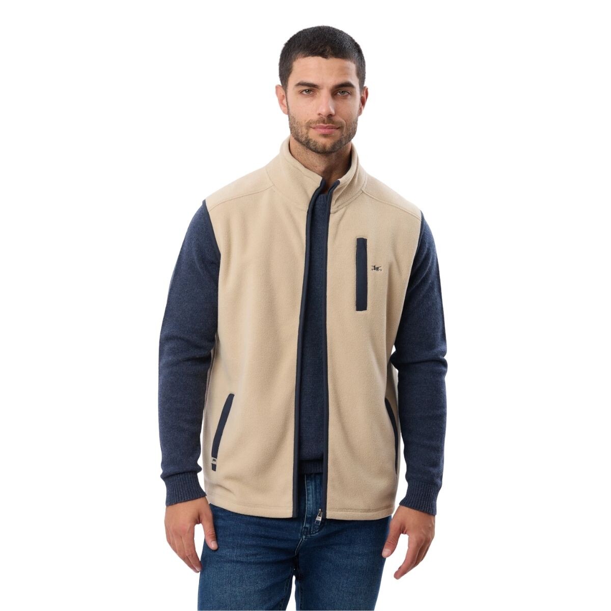 CHALECO POLAR S-4XL - BEIGE 