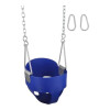 Hamaca bebé goma con cadena Galvanizada Azul