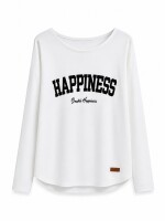 Remera Happiness Blanco