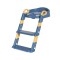 Asiento Reductor Inodoro Aprendizaje Infantil Escalera Color Azul
