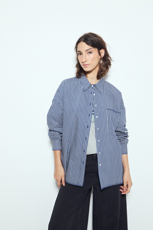 CAMISA CASTILANA Azul Marino