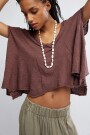 REMERA SWING ALONG Marron