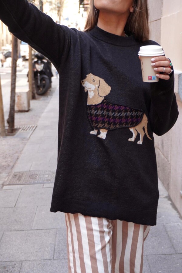 Sweater Salchicha Negro