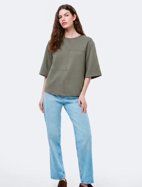 BLUSA MANGA CORTA - VERDE VERDE