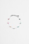 Pulsera piedras acero plateado
