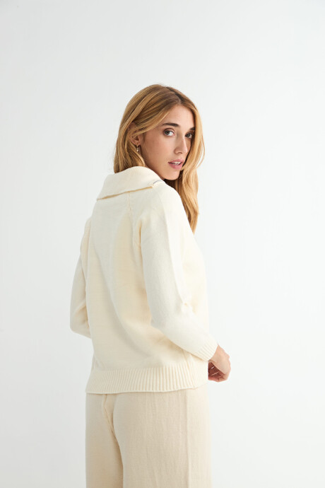 BUZO OLMO 1/2 CIERRE BEIGE