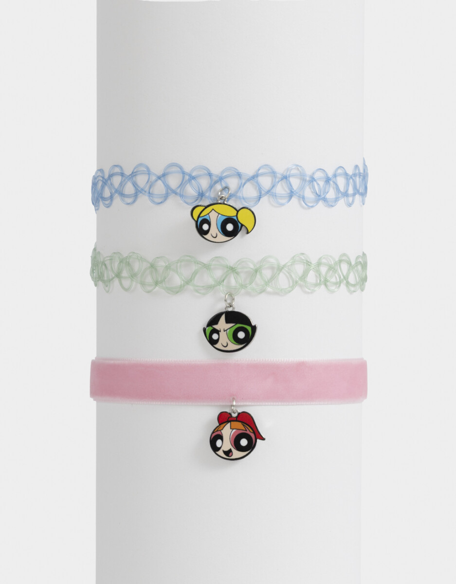 Set De Collares Para Compartir "chicas Superpoderosas" 